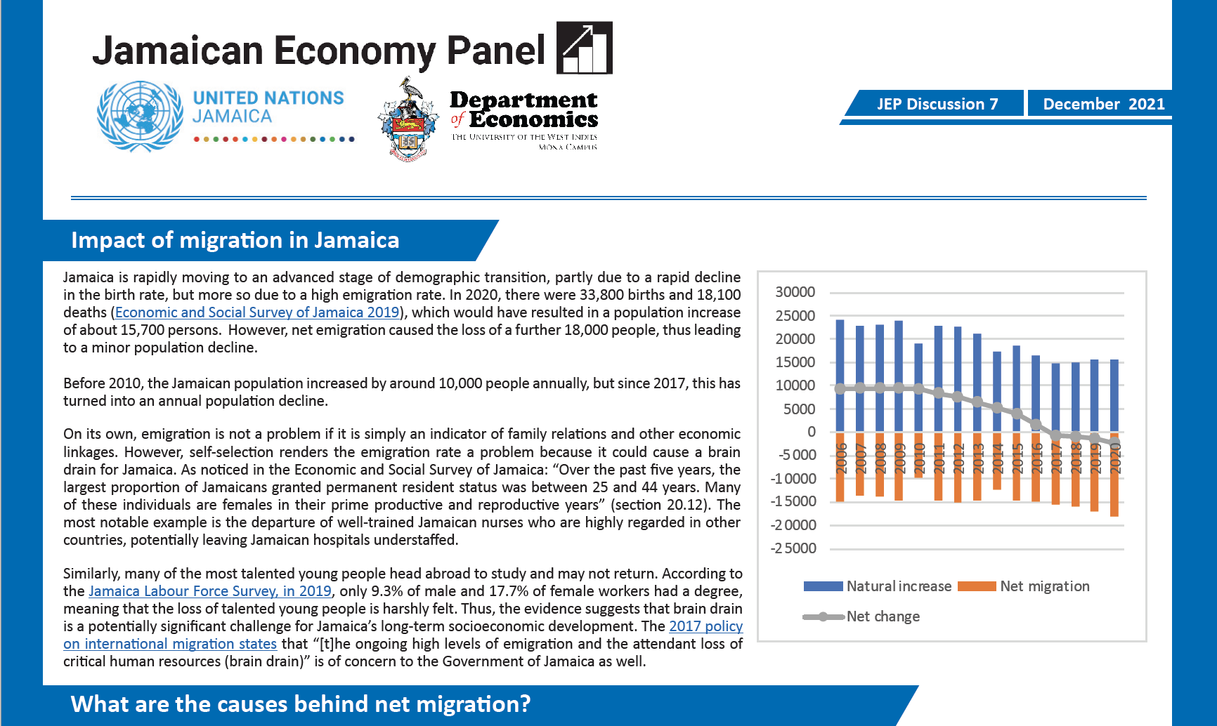 Jamaican Economy Panel discusses high levels of emigration from Jamaica