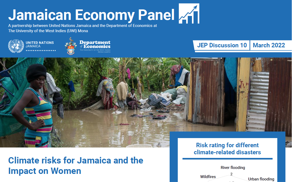 Jamaican Economy Panel Discussion Ten on Climate risks for Jamaica and the Impact on Women