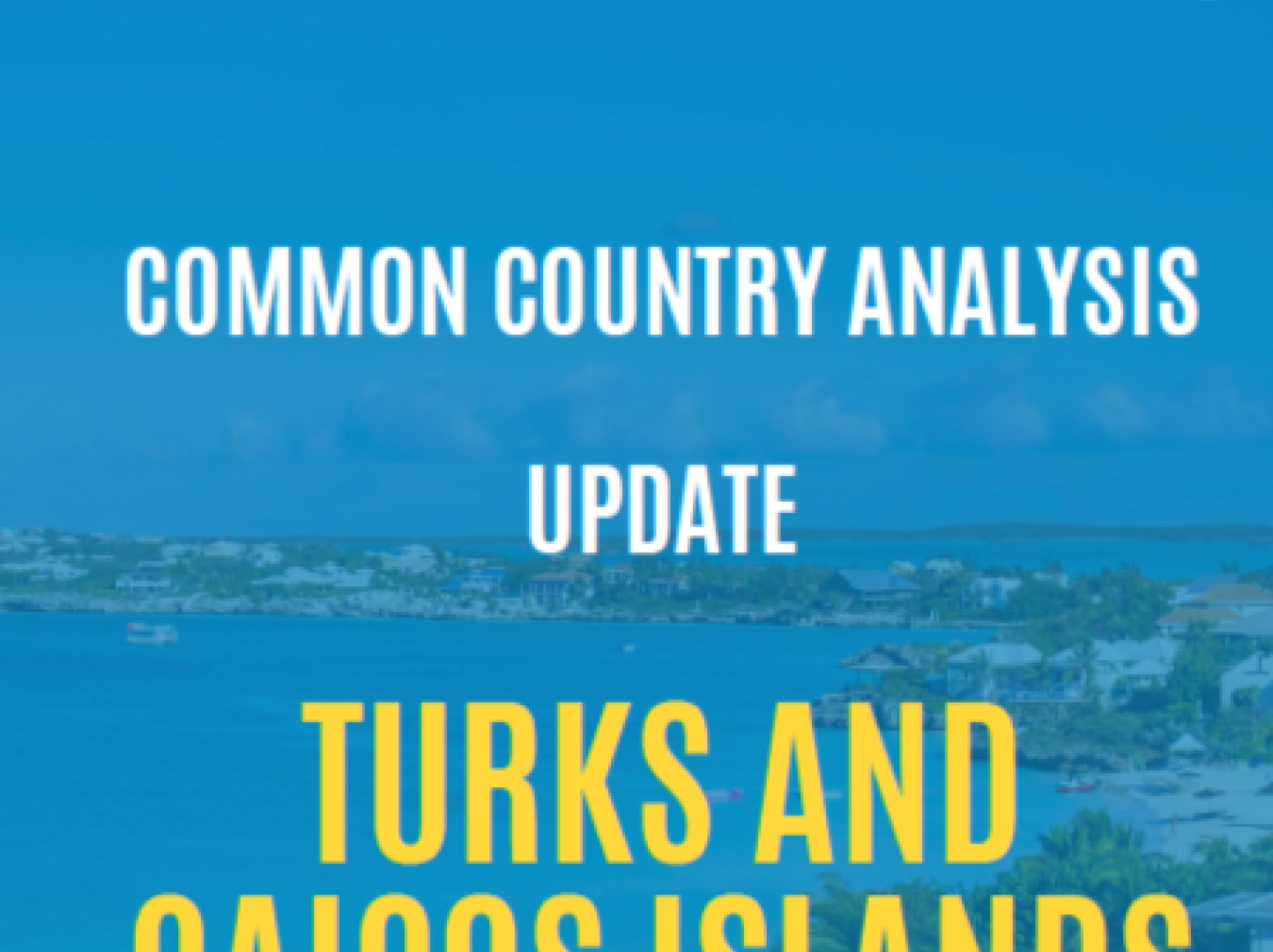 The Turks & Caicos Islands Common Country Analysis Update 2023