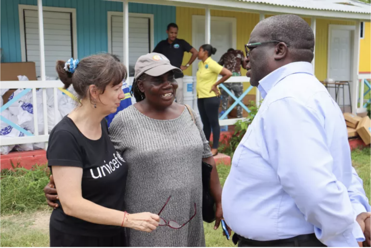 UNICEF CERF Shelter distribution beryl