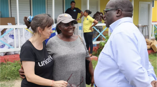 UNICEF CERF Shelter distribution beryl